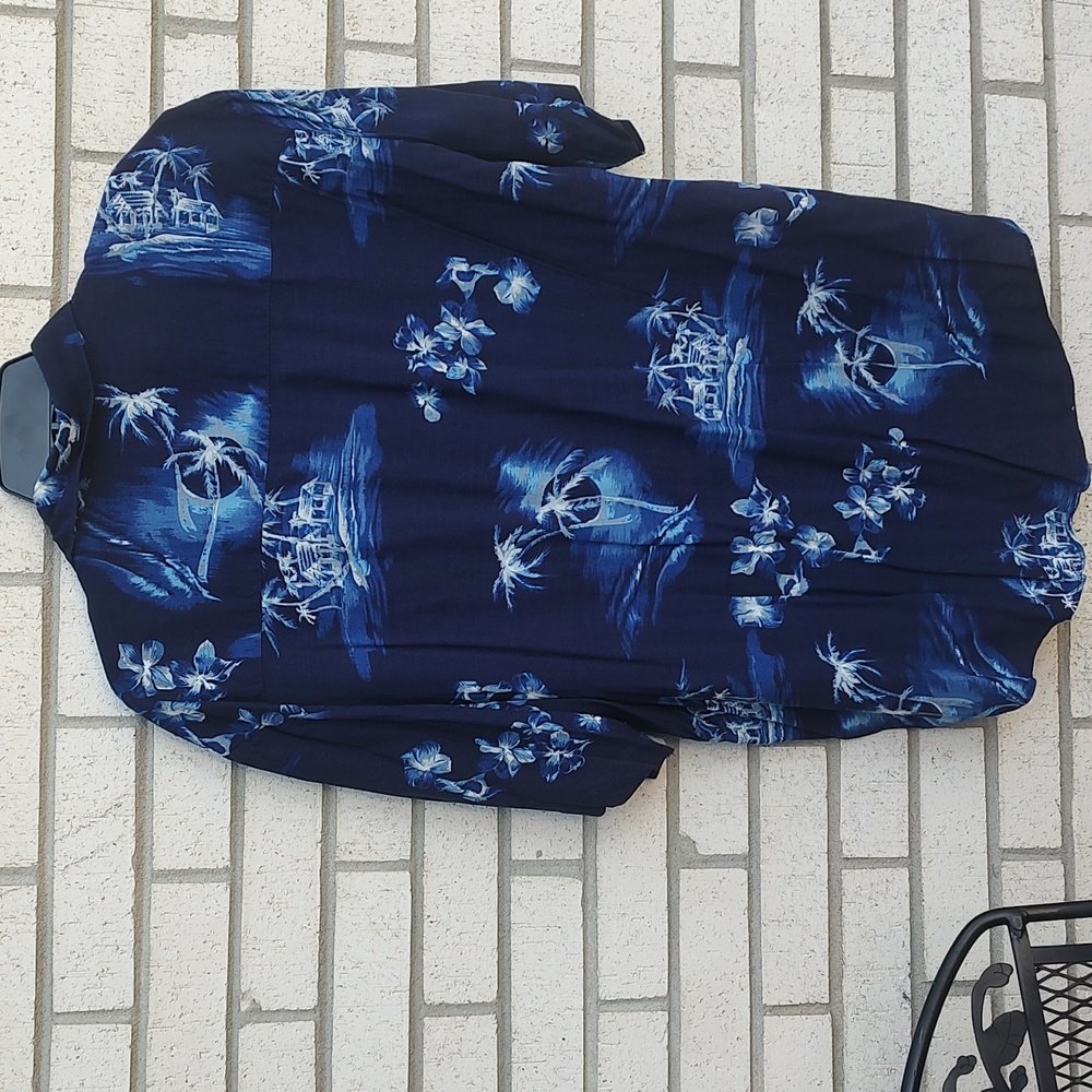 Hawaiian Men's Shirt/Palm Trees - Picture 6 of 7